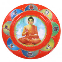 TAR60 Тарелка декоративная Будда 20см керамика
