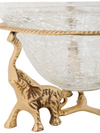 Ваза "3 слона" со стеклом (антик)