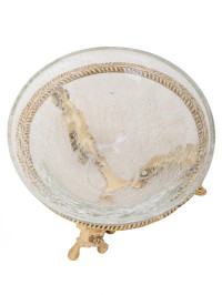 Ваза "3 слона" со стеклом (антик)