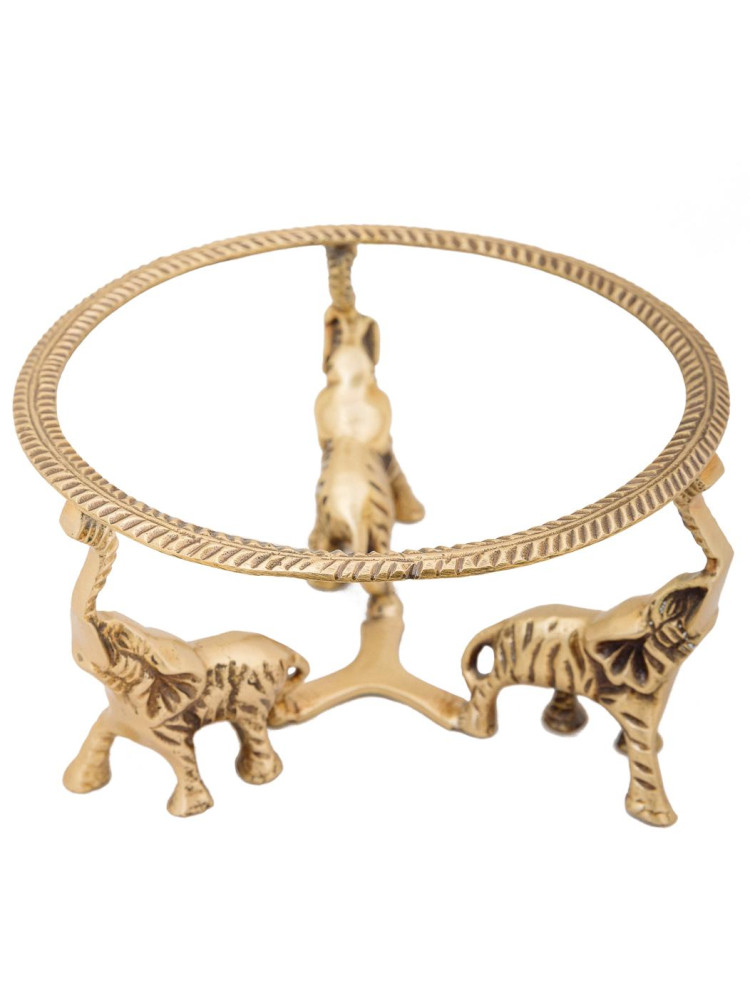 Ваза "3 слона" со стеклом (антик)