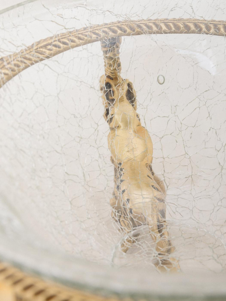 Ваза "3 слона" со стеклом (антик)