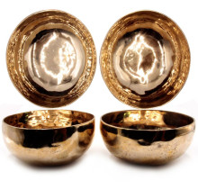 Чаша поющая  Gold ручная ковка из 7 металлов 801-1000g d-18cm h-7,5cm Целительная