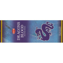 Благовония HEM, шестигранники, Dragons Blood Blue КРОВЬ ДРАКОНА ГОЛУБАЯ 