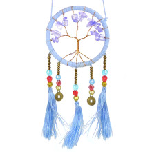 Ловец снов голубой 14см, d.6см