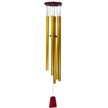 140-01Gl Музыка ветра большая, 6 трубочек,  см, металл
