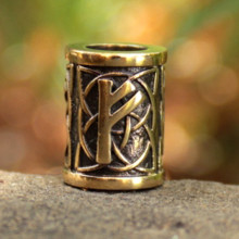 Бусина 01 Феху, бронза, 12*D9мм,d 5,5мм Бусина 01 Феху, бронза, 12*D9мм,d 5,5мм