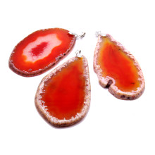 Подвеска  натур камень любви и счастья Сердолик от 6см до 8см