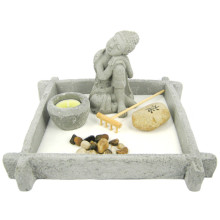 326-4 Садик Дзен Будда, 24х12см, искусственный камень