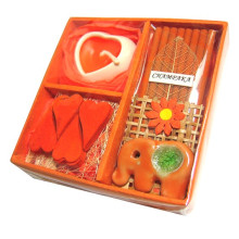 130 orange Набор ароматический оранж. 9х9х3,5см