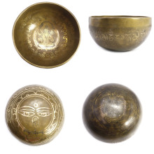 Чаша поющая ЛАКШМИ ручная ковка 9 металлов вес от 651 до 850г d-15см h-8см ХРУПКОЕ