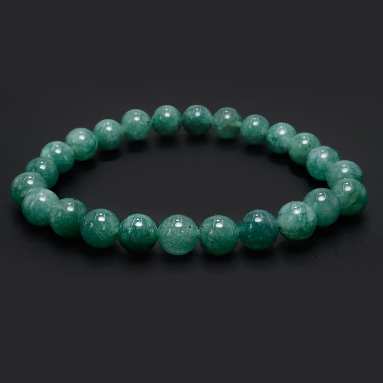 Браслет из камня Нефрит привлекает энергию изобилия и счастья 8mm