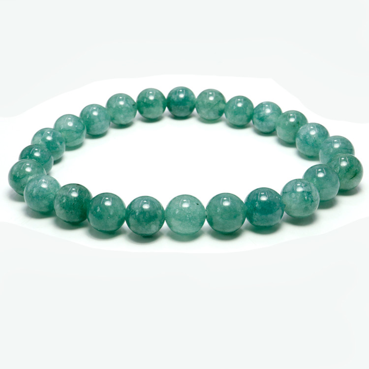 Браслет из камня Нефрит привлекает энергию изобилия и счастья 8mm