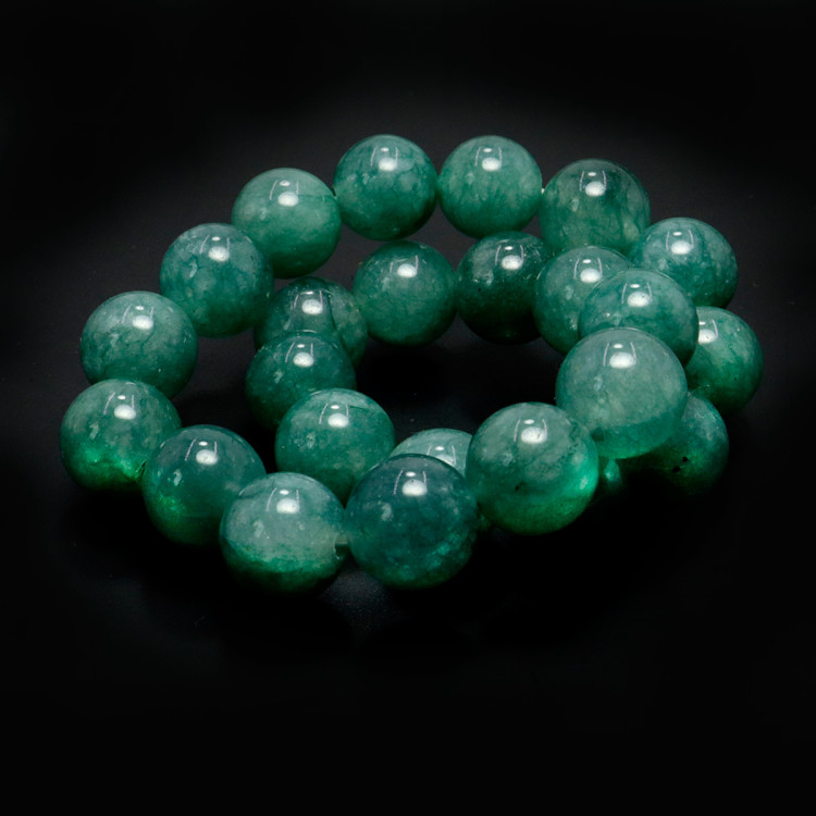 Браслет из камня Нефрит привлекает энергию изобилия и счастья 8mm