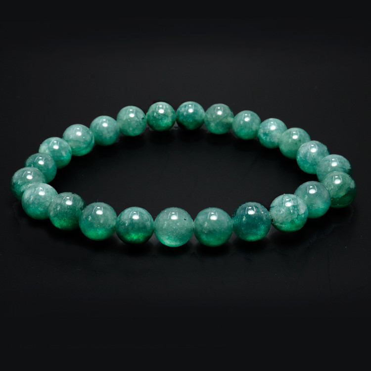 Браслет из камня Нефрит привлекает энергию изобилия и счастья 8mm