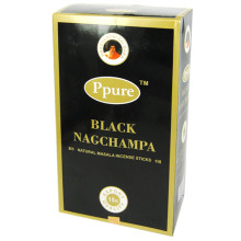 PPURE прямоуг. благовония Black Nagchampa Черная Наг Чампа 15 гр. блок 12шт.