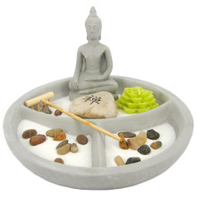 326-5 Садик Дзен Будда, 21х13см, искусственный камень