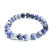 Браслет из камня Содалит на удачу и успех 8мм