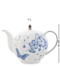 Чайный сервиз на 6 персон "Голубая бабочка" (Pavone)