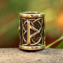 Бусина 03 Турисаз, бронза, 12*D9мм,d 5,5мм Бусина 03 Турисаз, бронза, 12*D9мм,d 5,5мм