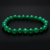 Браслет из камня Нефрит привлекает энергию изобилия и счастья 8mm
