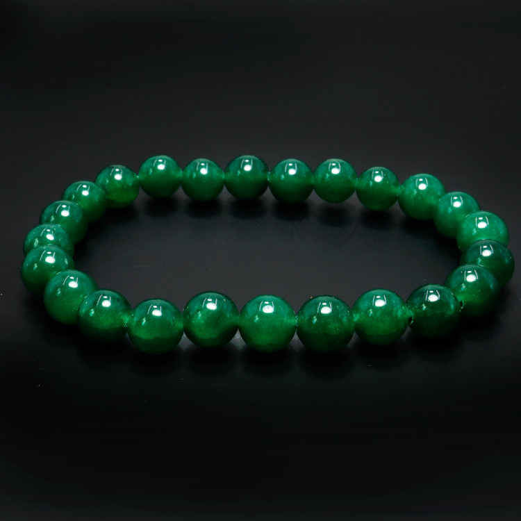 Браслет из камня Нефрит привлекает энергию изобилия и счастья 8mm