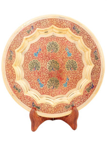 Панно 10" "Павлин" Пн1514/6 эмаль красная Панно 10" "Павлин" Пн1514/6 эмаль красная