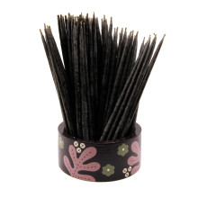 Свеча пчелиный воск Черная