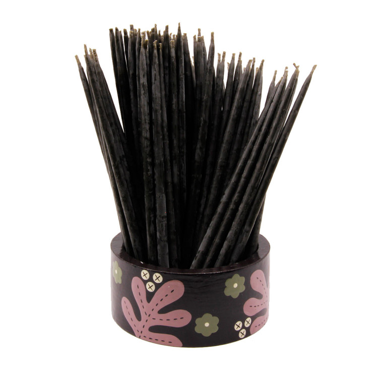 Свеча пчелиный воск Черная