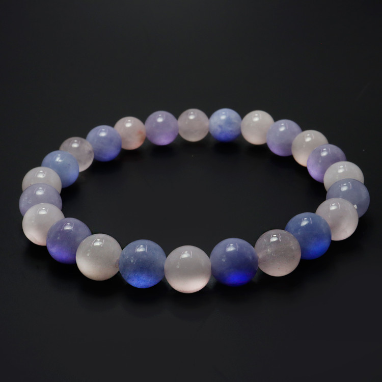 Браслет из камня Розовый кварц и Аквамарин помогут разбудить остывшие чувства