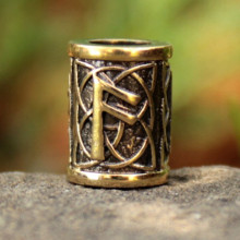 Бусина 04 Ансуз, бронза, 12*D9мм,d 5,5мм Бусина 04 Ансуз, бронза, 12*D9мм,d 5,5мм