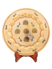 Панно 10" "Павлин" Пн1514/7 эмаль белая Панно 10" "Павлин" Пн1514/7 эмаль белая