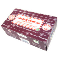 SATYA прямоуг. Благовония Golden Sunrise Золотой Восход Солнца 15гр. блок 12шт.