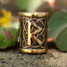 Бусина 05 Райдо, бронза, 12*D9мм,d 5,5мм Бусина 05 Райдо, бронза, 12*D9мм,d 5,5мм