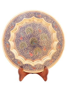 Панно 10" "Павлин" Пн1514/8 эмаль синяя Панно 10" "Павлин" Пн1514/8 эмаль синяя