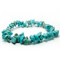 Браслет каменный  Бирюза дарует возможность жить красиво