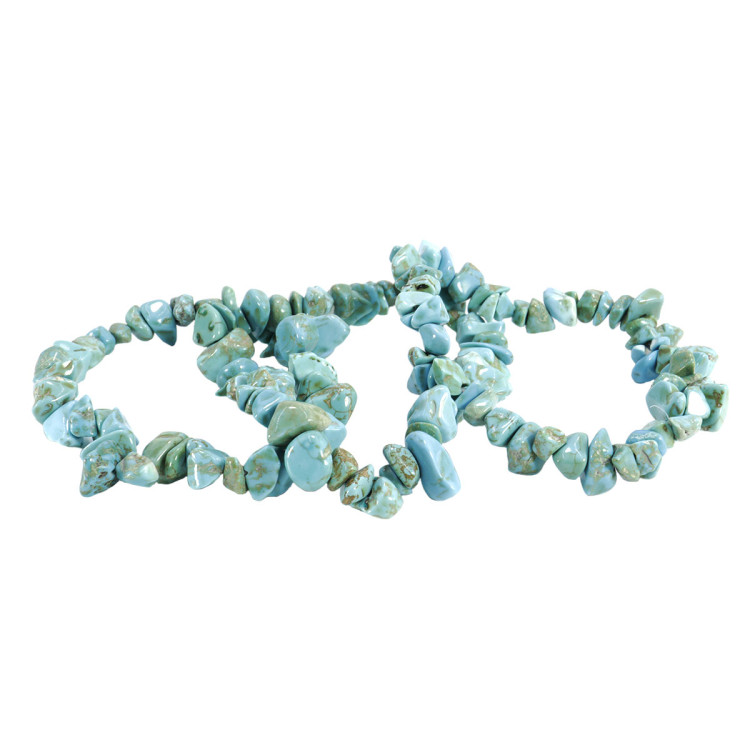 Браслет каменный  Бирюза дарует возможность жить красиво