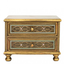 Тумбочка "Шанти", белая инкрустация Тумбочка "Шанти", белая инкрустация