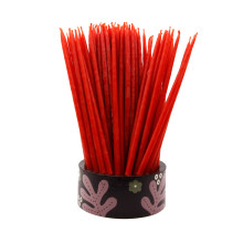 Свеча пчелиный воск Красная