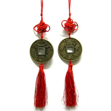 089 Подвеска Фэн-Шуй 5 тигров на счастье и защиту дома 28см d.6см 089 Подвеска Фэн-Шуй 5 тигров на счастье и защиту дома 28см d.6см