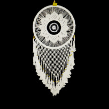 Ловушка снов Цветок-мандала h-100см d-43см Денежный магнит, дарует изобилие и удачу