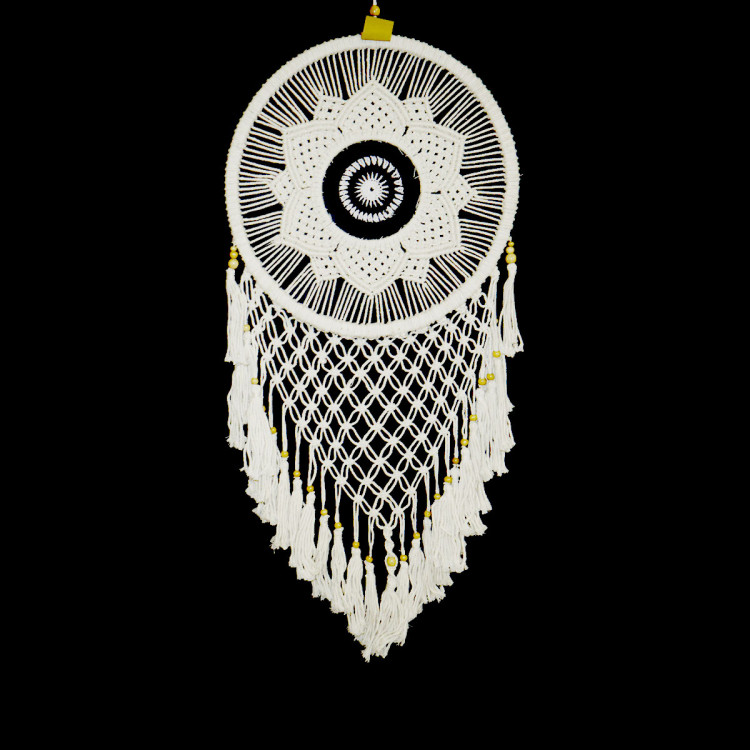 Ловушка снов Цветок-мандала h-100см d-43см Денежный магнит, дарует изобилие и удачу