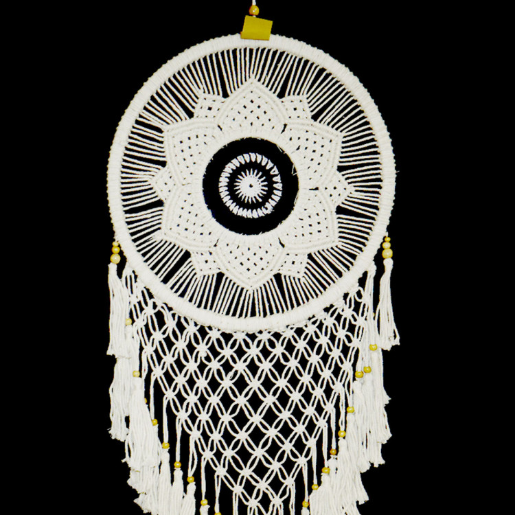 Ловушка снов Цветок-мандала h-100см d-43см Денежный магнит, дарует изобилие и удачу