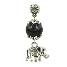 Амулет на Защиту от сглаза (Чёрный агат) и Достаток (Слон)