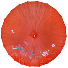 Зонтик китайский красный 53см, d.84см дерево, бамбук, ткань