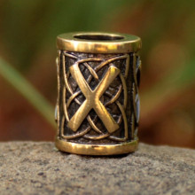 Бусина 07 Гебо, бронза, 12*D9мм,d 5,5мм Бусина 07 Гебо, бронза, 12*D9мм,d 5,5мм