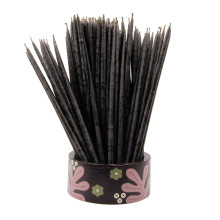 Свеча пчелиный воск Черная