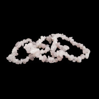 Браслет каменный  Розовый кварц - камень Венеры - дарует привлекательность