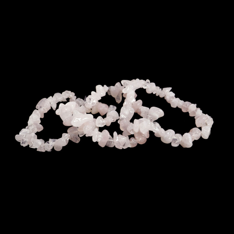 Браслет каменный  Розовый кварц - камень Венеры - дарует привлекательность