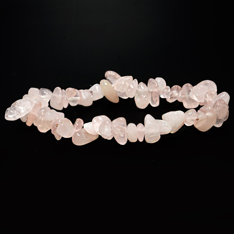 Браслет каменный  Розовый кварц - камень Венеры - дарует привлекательность