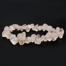 Браслет каменный  Розовый кварц - камень Венеры - дарует привлекательность